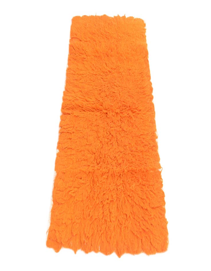 Detail image of  2' 4 x 4' 4  Hand Knotted Moroccan Wool Runner Rug