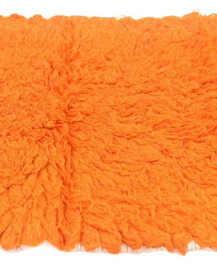 Detail image of  2' 4 x 4' 4  Hand Knotted Moroccan Wool Runner Rug