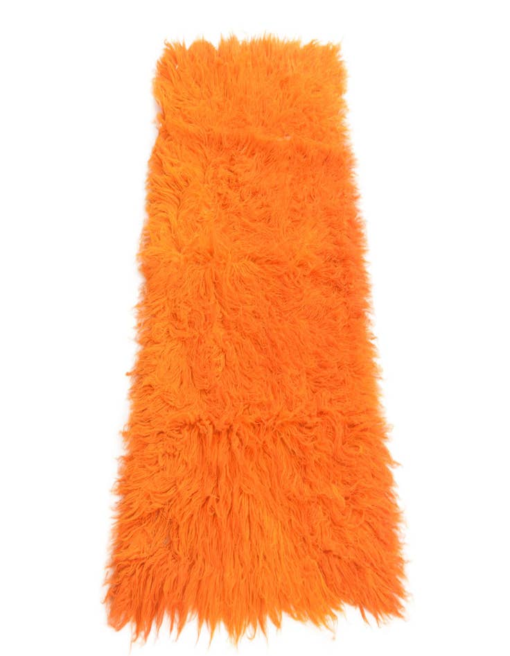 Detail image of  2' x 4'  Hand Knotted Moroccan Wool Runner Rug