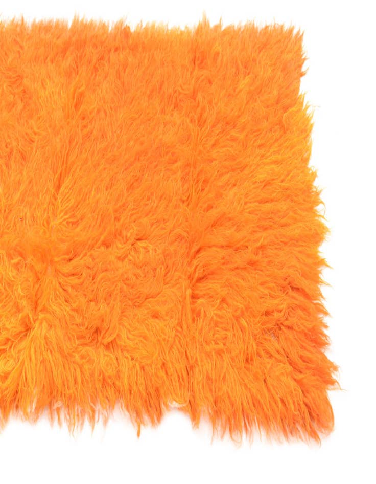 Detail image of  2' x 4'  Hand Knotted Moroccan Wool Runner Rug