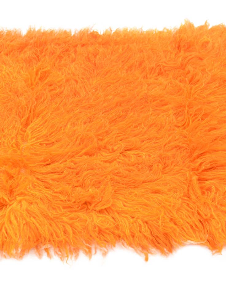 Detail image of  2' x 4'  Hand Knotted Moroccan Wool Runner Rug