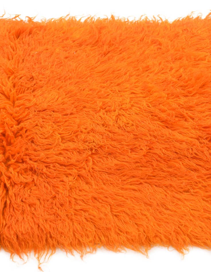 Detail image of  2' 4 x 4' 4  Hand Knotted Moroccan Wool Runner Rug