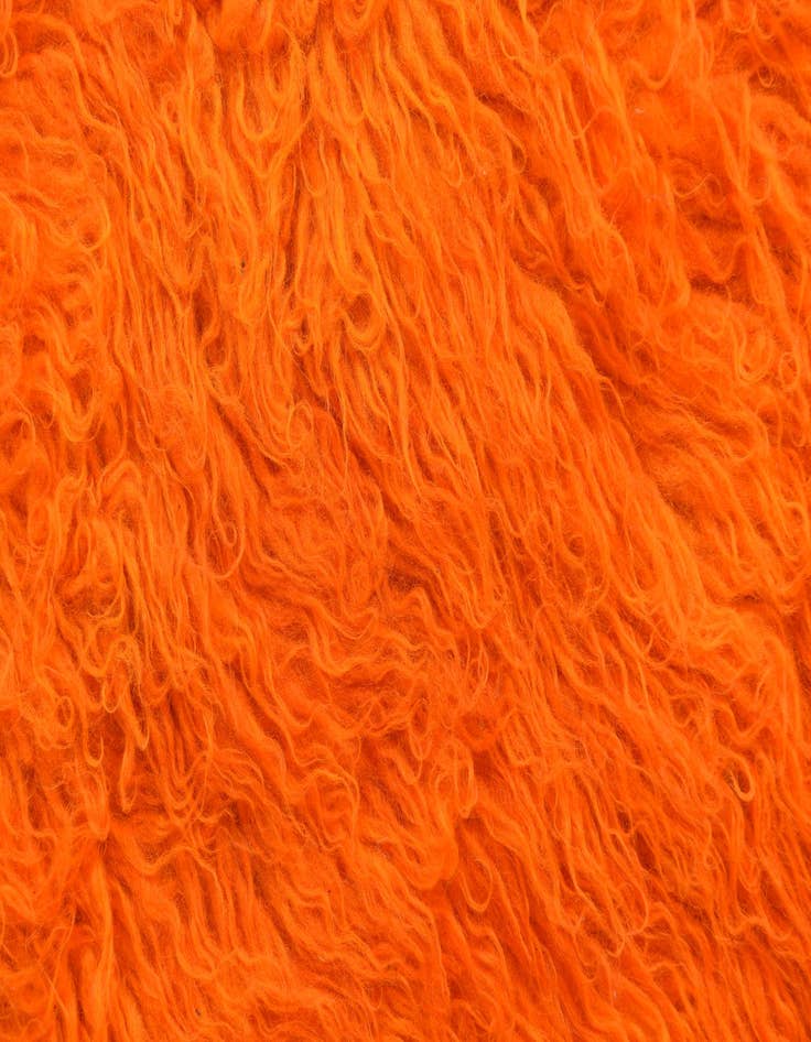 Detail image of  2' 4 x 4' 4  Hand Knotted Moroccan Wool Runner Rug