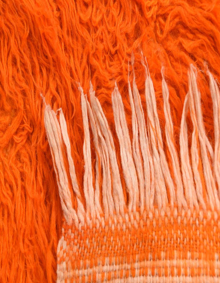 Detail image of  2' 3 x 4' 6  Hand Knotted Moroccan Wool Runner Rug