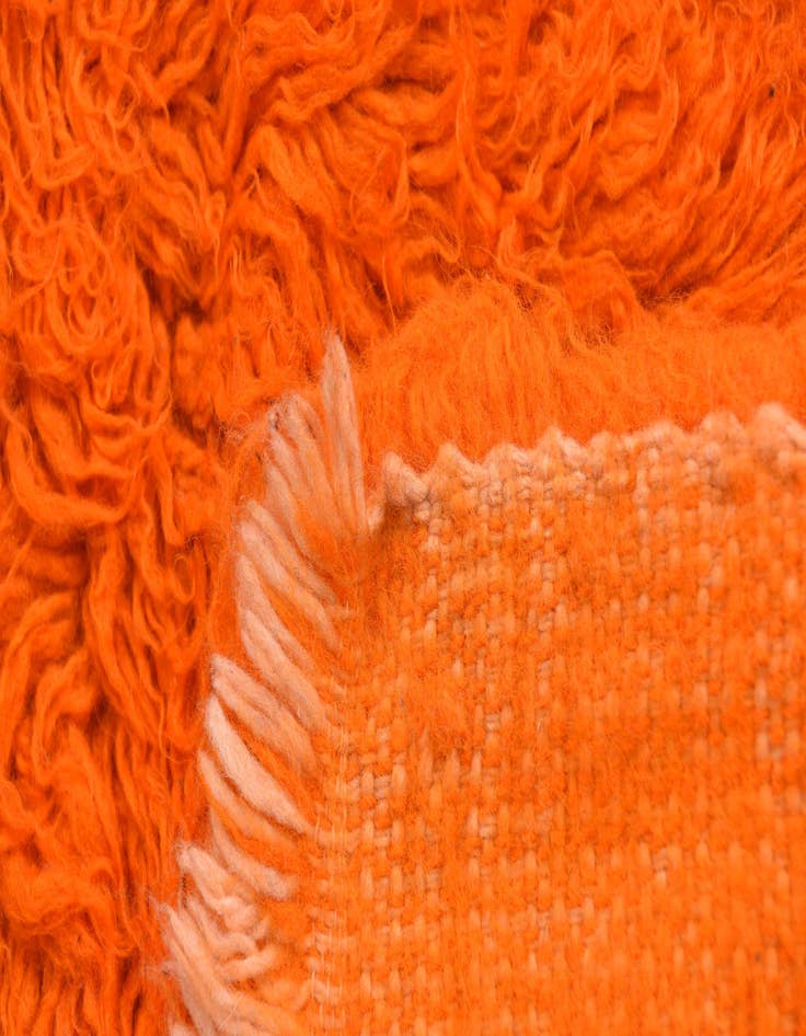 Detail image of  2' 3 x 4' 8  Hand Knotted Moroccan Wool Runner Rug