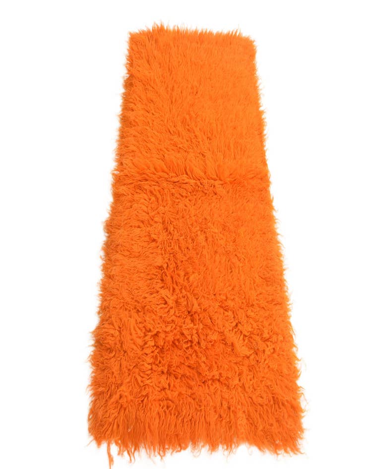 Detail image of  2' 4 x 4' 7  Hand Knotted Moroccan Wool Runner Rug