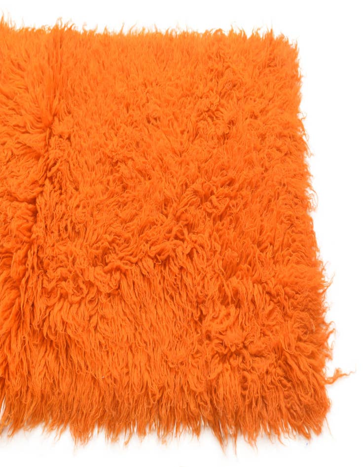 Detail image of  2' 4 x 4' 7  Hand Knotted Moroccan Wool Runner Rug