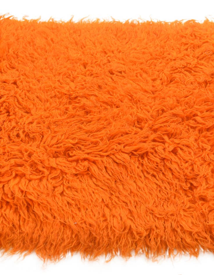 Detail image of  2' 4 x 4' 7  Hand Knotted Moroccan Wool Runner Rug