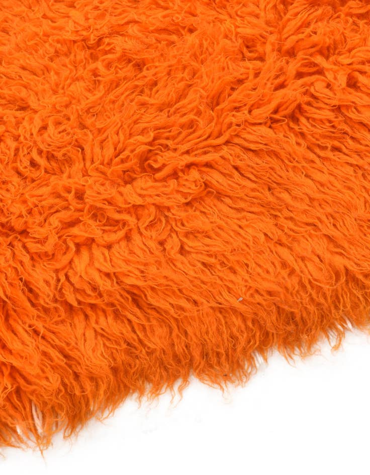 Detail image of  2' 4 x 4' 7  Hand Knotted Moroccan Wool Runner Rug