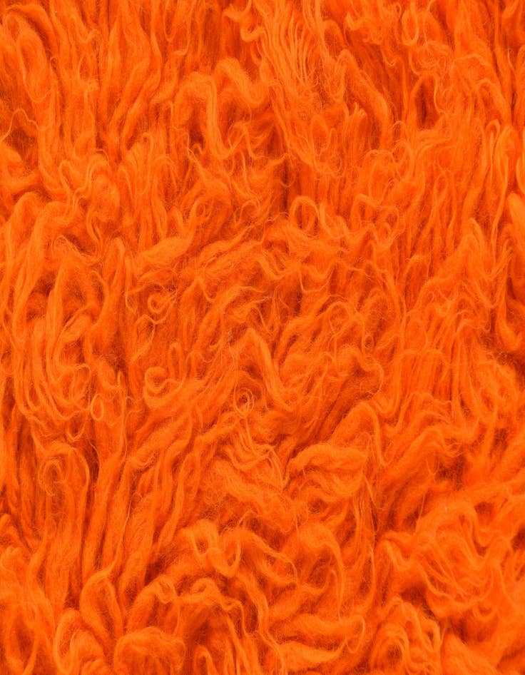 Detail image of  2' 4 x 4' 7  Hand Knotted Moroccan Wool Runner Rug