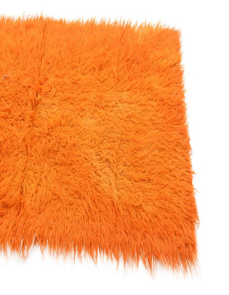 Detail image of  2' 4 x 4' 7  Hand Knotted Moroccan Wool Runner Rug