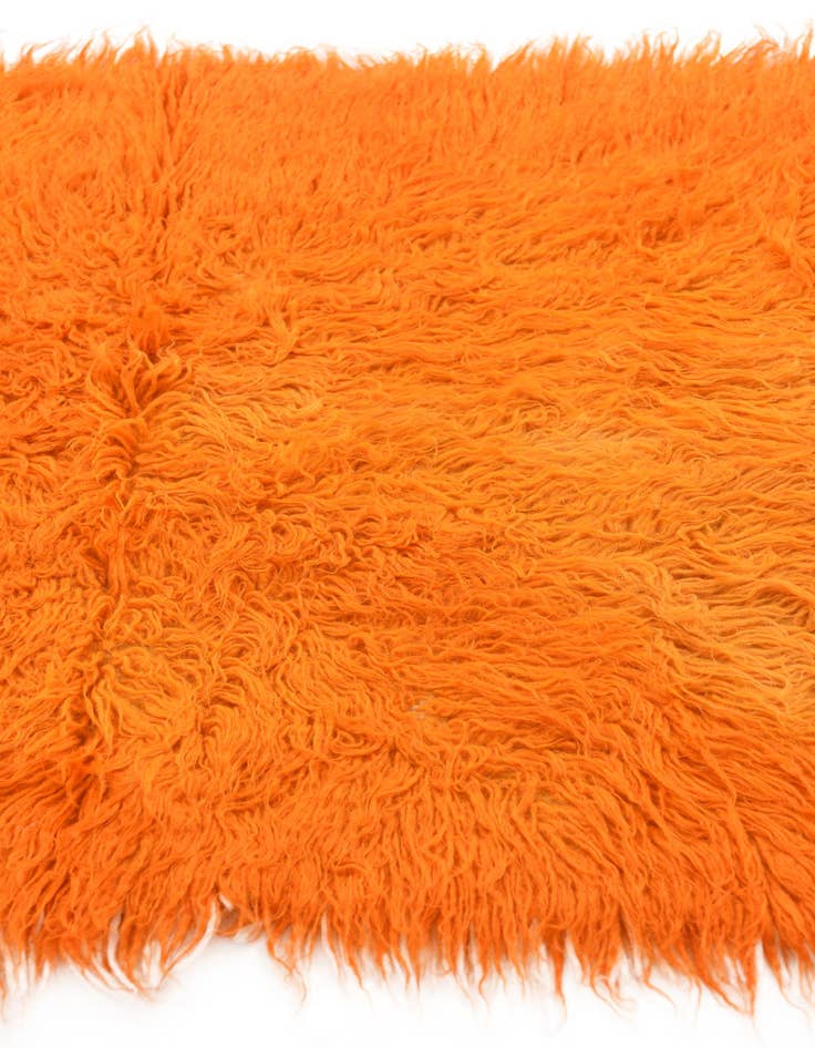 Detail image of  2' 4 x 4' 7  Hand Knotted Moroccan Wool Runner Rug