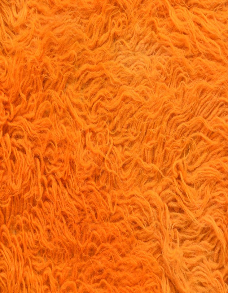 Detail image of  2' 4 x 4' 7  Hand Knotted Moroccan Wool Runner Rug