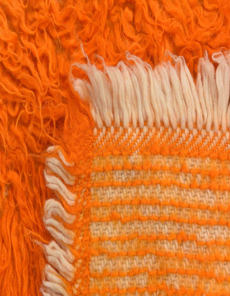 Detail image of  2' 2 x 4' 6  Hand Knotted Moroccan Wool Runner Rug