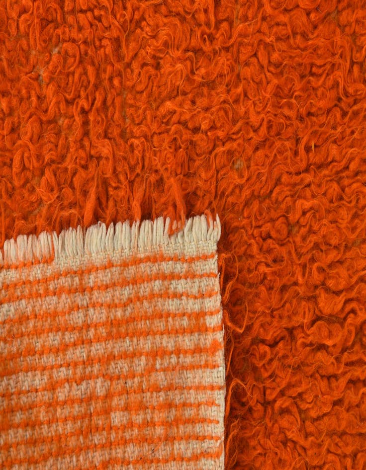 Detail image of  2' 3 x 4' 2  Hand Knotted Moroccan Wool Runner Rug