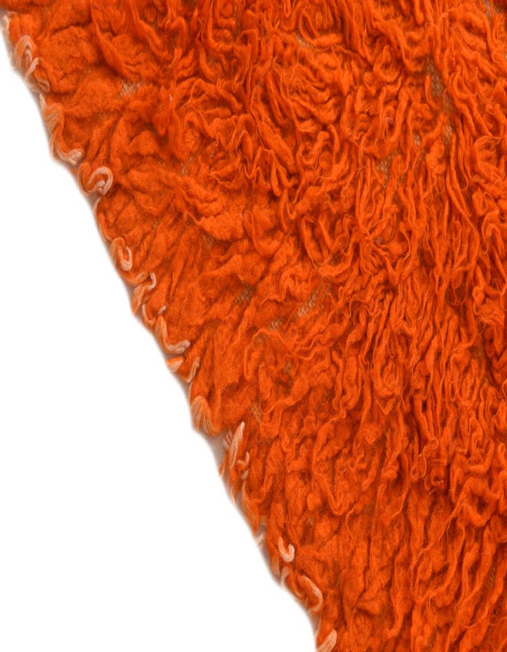 Detail image of  2' 3 x 4' 4  Hand Knotted Moroccan Wool Runner Rug