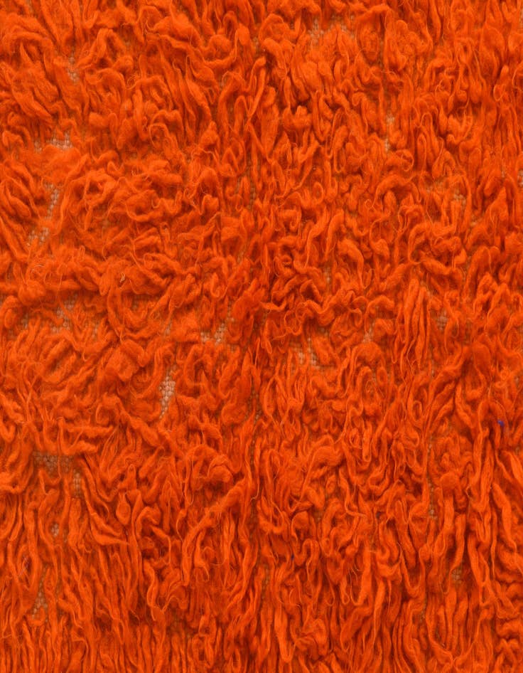 Detail image of  2' 3 x 4' 4  Hand Knotted Moroccan Wool Runner Rug