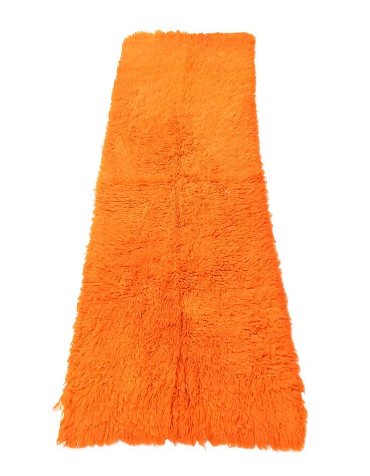 Detail image of  2' 10 x 6'  Hand Knotted Moroccan Wool Runner Rug