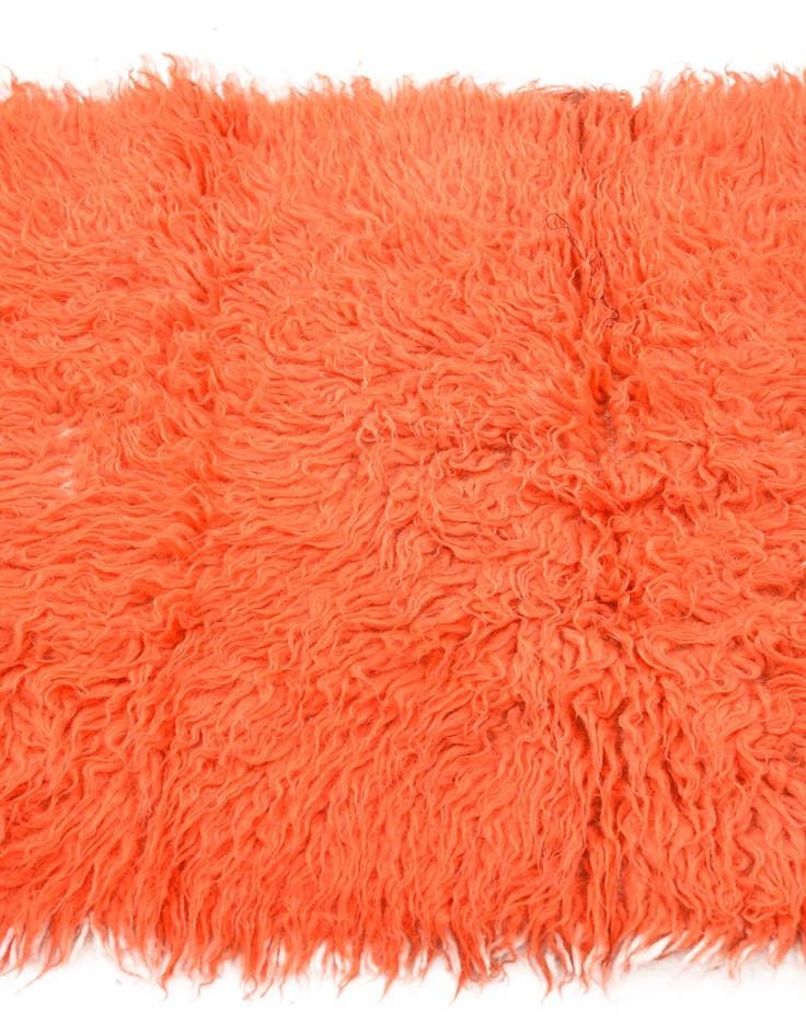 Detail image of  2' x 4' 6  Hand Knotted Moroccan Wool Runner Rug