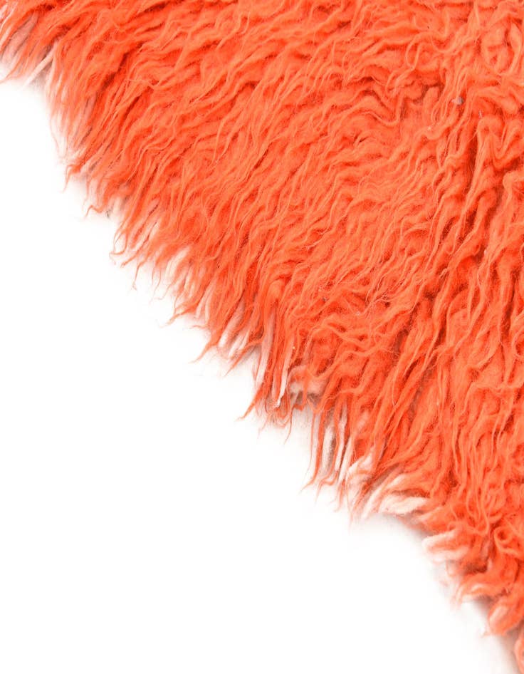 Detail image of  2' x 4' 6  Hand Knotted Moroccan Wool Runner Rug