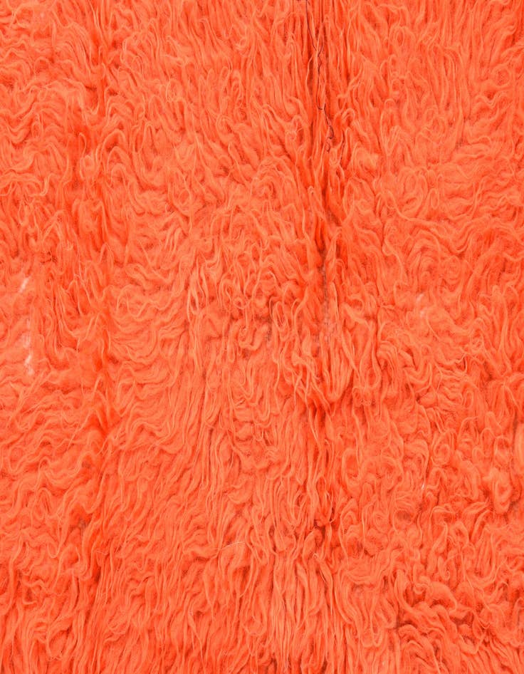 Detail image of  2' x 4' 6  Hand Knotted Moroccan Wool Runner Rug