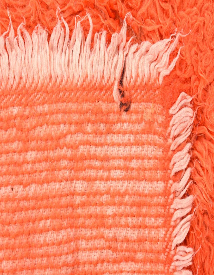 Detail image of  2' x 4' 6  Hand Knotted Moroccan Wool Runner Rug