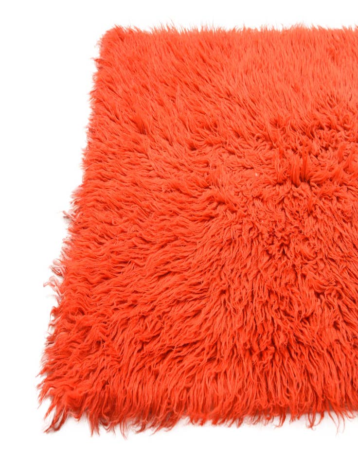 Detail image of  2' 4 x 4' 9  Hand Knotted Moroccan Wool Runner Rug