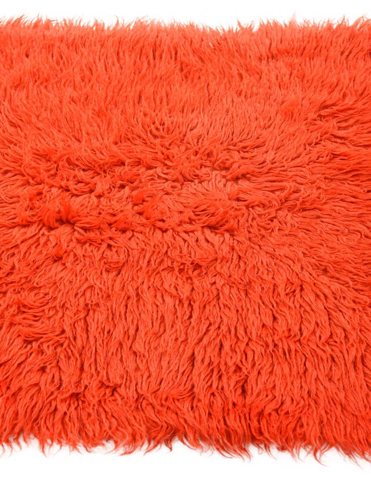 Detail image of  2' 4 x 4' 9  Hand Knotted Moroccan Wool Runner Rug