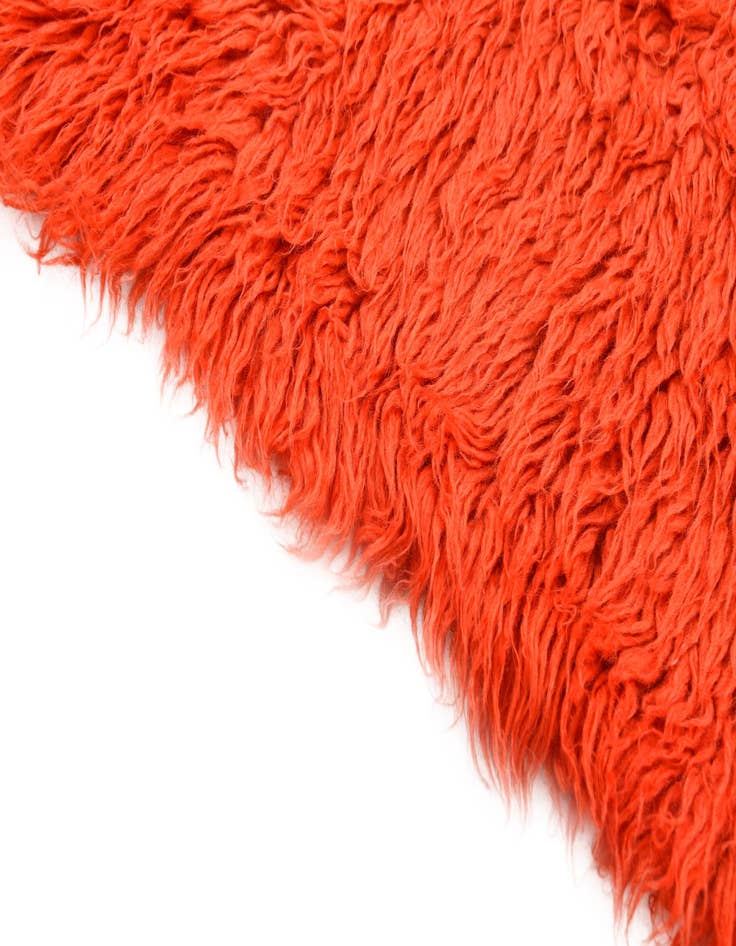 Detail image of  2' 4 x 4' 9  Hand Knotted Moroccan Wool Runner Rug