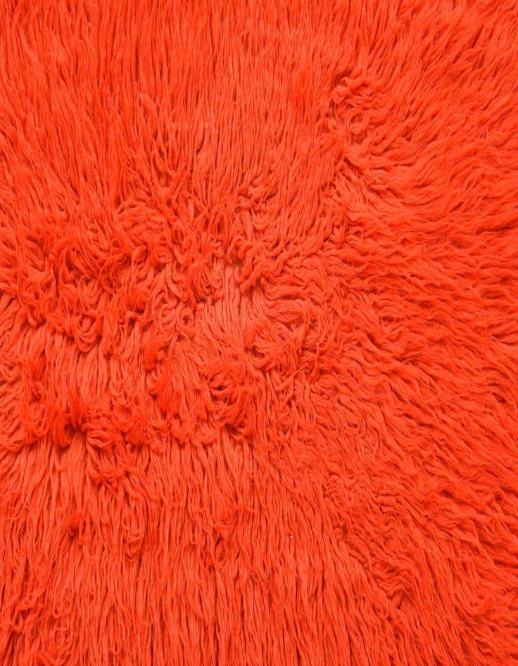 Detail image of  2' 4 x 4' 9  Hand Knotted Moroccan Wool Runner Rug