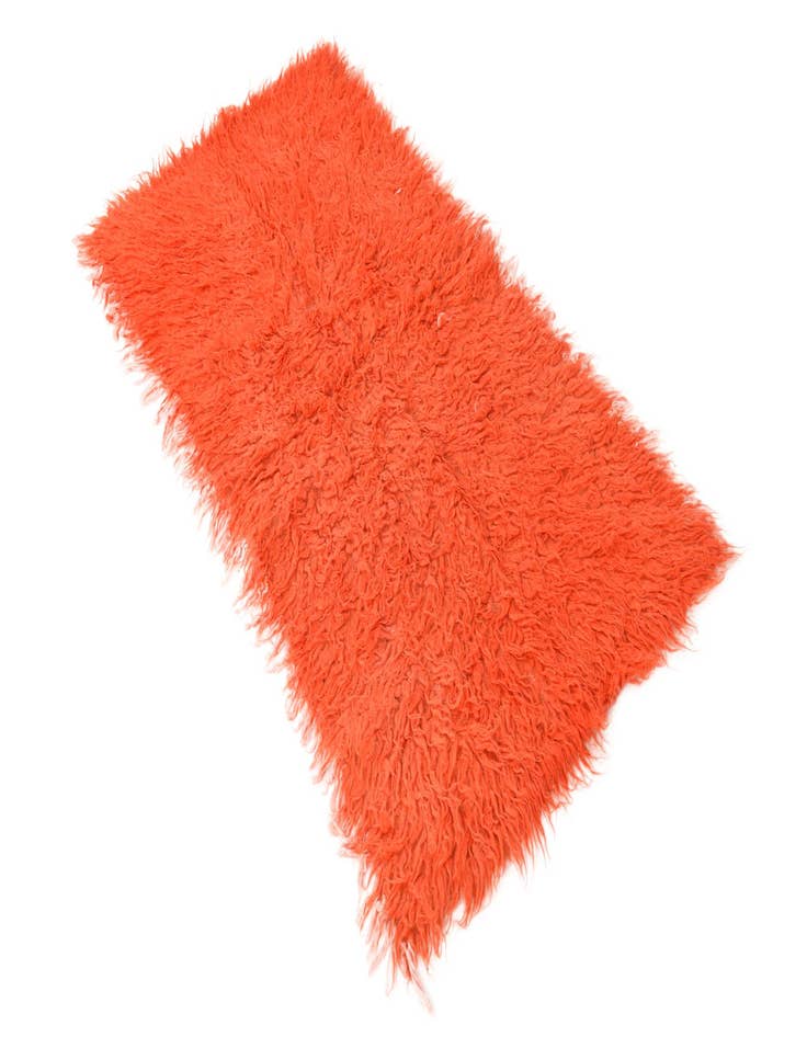 Detail image of  2' 4 x 4' 6  Hand Knotted Moroccan Wool Runner Rug