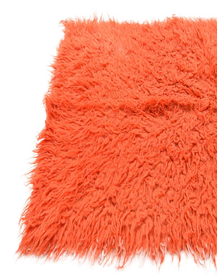 Detail image of  2' 4 x 4' 6  Hand Knotted Moroccan Wool Runner Rug