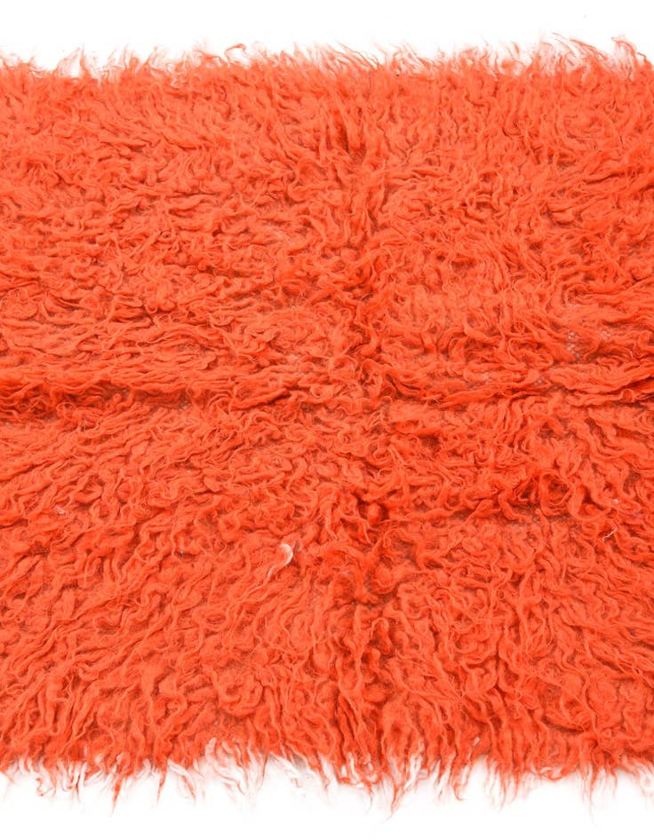 Detail image of  2' 4 x 4' 6  Hand Knotted Moroccan Wool Runner Rug