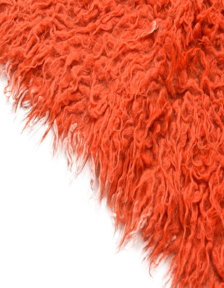 Detail image of  2' 4 x 4' 6  Hand Knotted Moroccan Wool Runner Rug