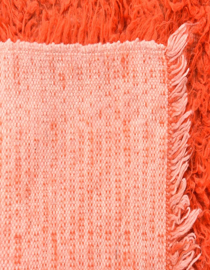 Detail image of  2' 4 x 4' 6  Hand Knotted Moroccan Wool Runner Rug