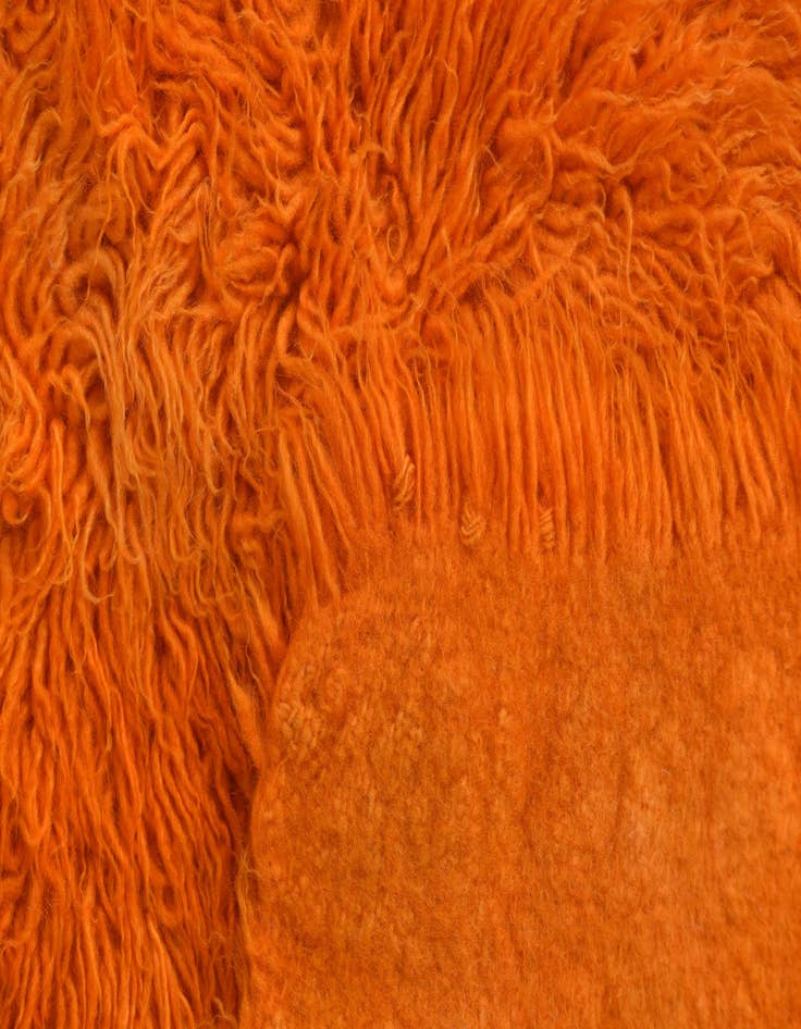 Detail image of  2' x 4' 7  Hand Knotted Moroccan Wool Runner Rug