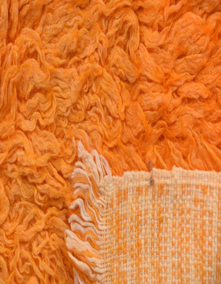 Detail image of  2' 1 x 4' 2  Hand Knotted Moroccan Wool Runner Rug