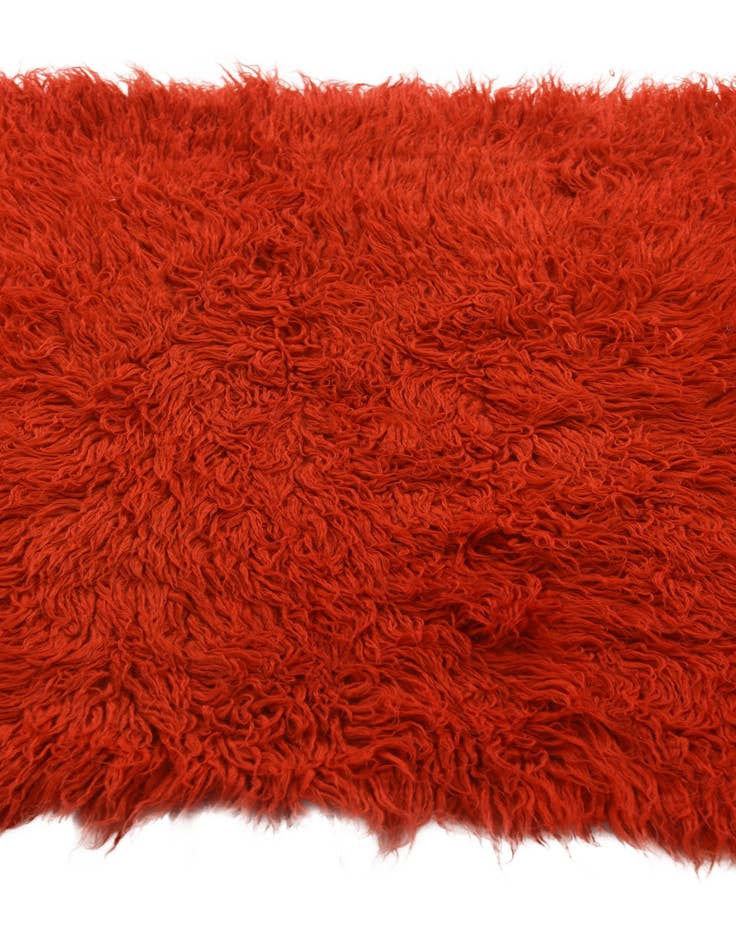 Detail image of  2' 4 x 4' 9  Hand Knotted Moroccan Wool Runner Rug