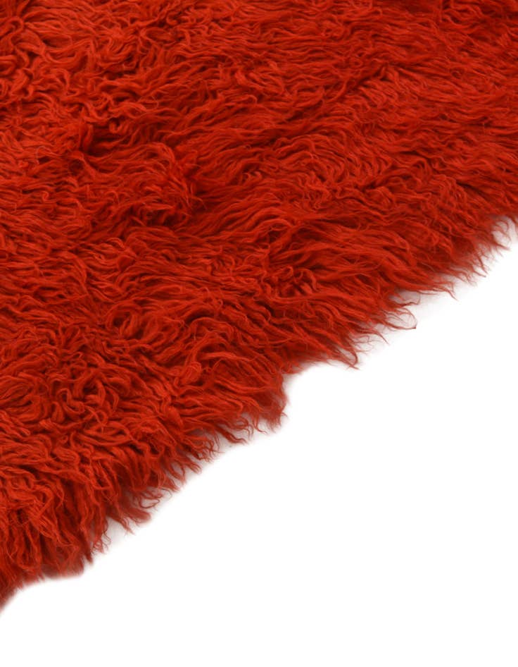 Detail image of  2' 4 x 4' 9  Hand Knotted Moroccan Wool Runner Rug