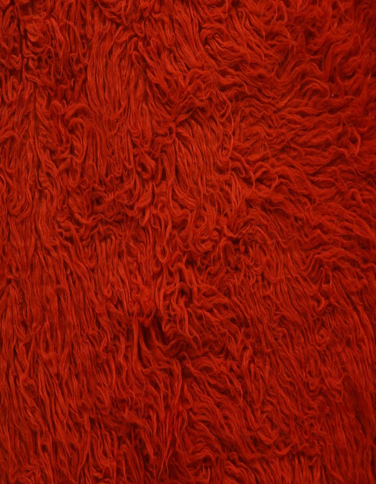 Detail image of  2' 4 x 4' 9  Hand Knotted Moroccan Wool Runner Rug