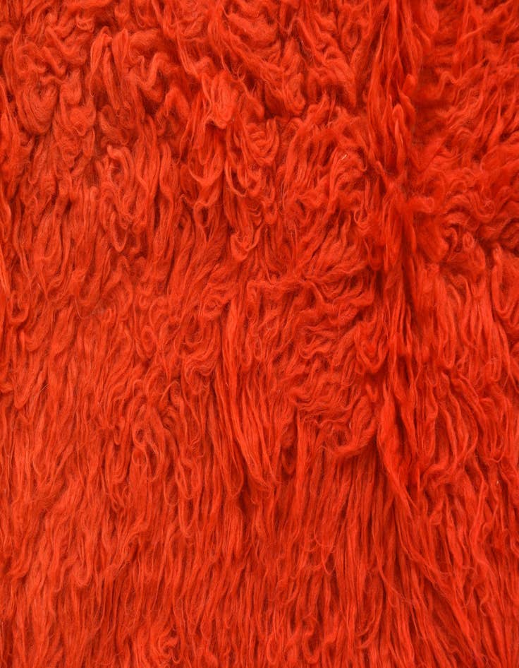 Detail image of  2' x 4'  Hand Knotted Moroccan Wool Runner Rug