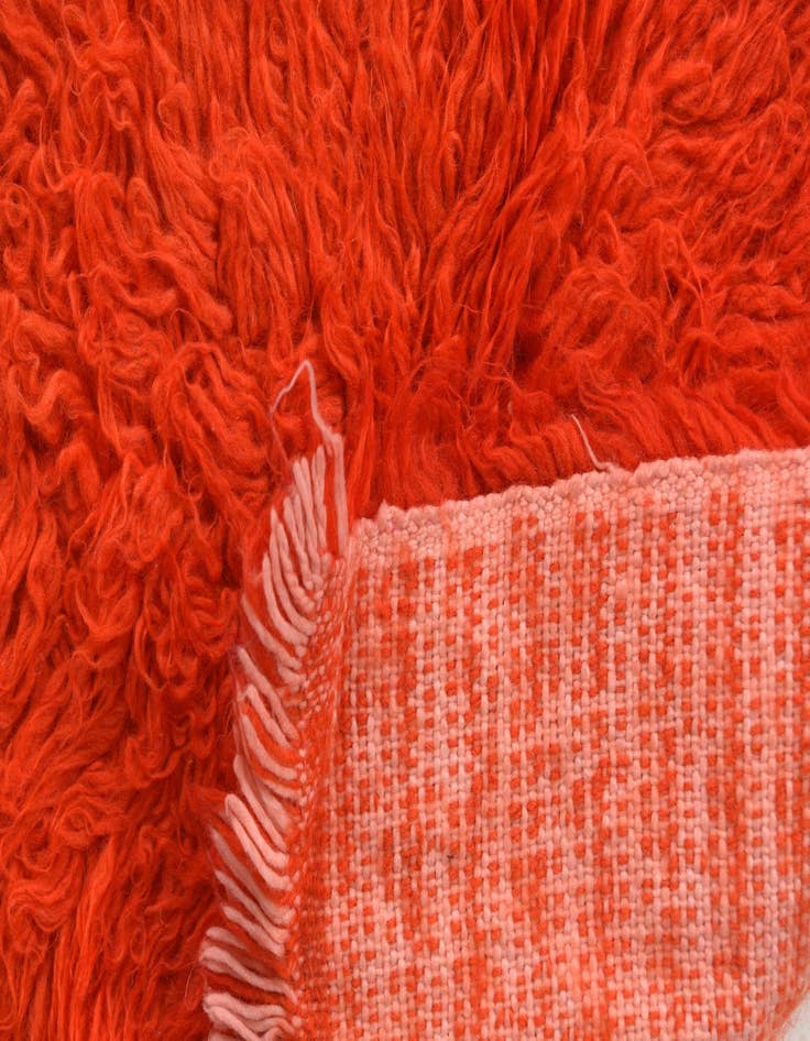 Detail image of  2' x 4'  Hand Knotted Moroccan Wool Runner Rug