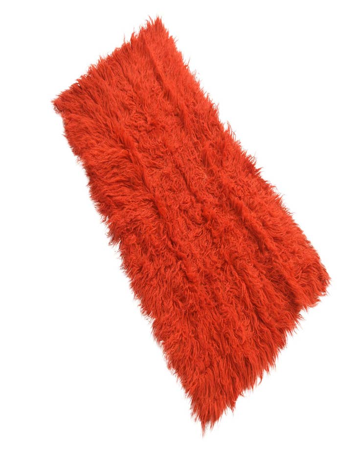 Detail image of  2' 3 x 4' 5  Hand Knotted Moroccan Wool Runner Rug