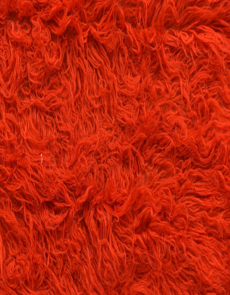 Detail image of  2' 3 x 4' 5  Hand Knotted Moroccan Wool Runner Rug