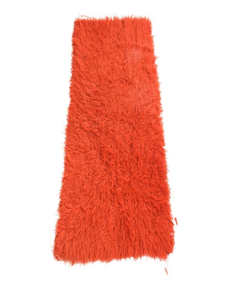 Detail image of  2' 2 x 4' 6  Hand Knotted Moroccan Wool Runner Rug