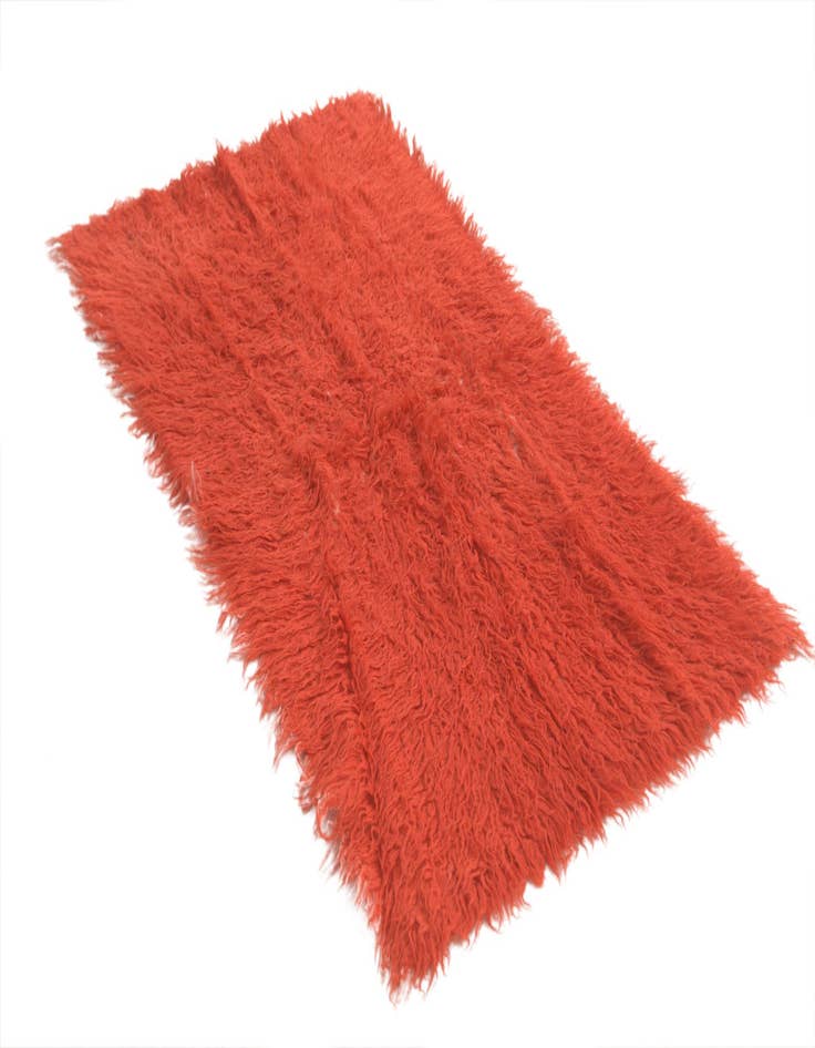 Detail image of  2' 4 x 4' 5  Hand Knotted Moroccan Wool Runner Rug