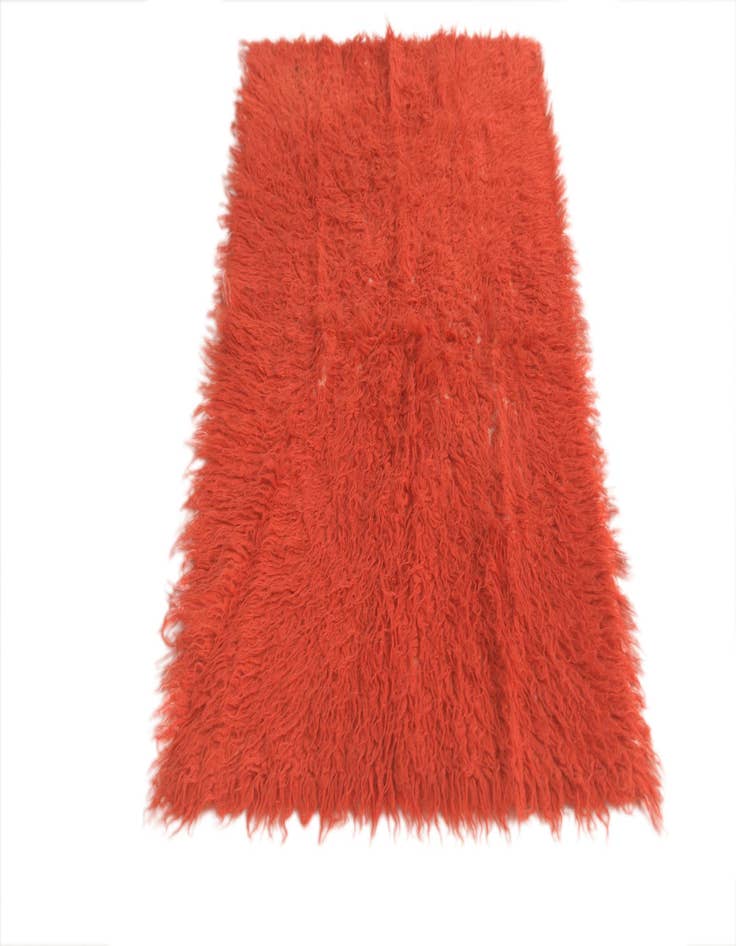 Detail image of  2' 4 x 4' 5  Hand Knotted Moroccan Wool Runner Rug