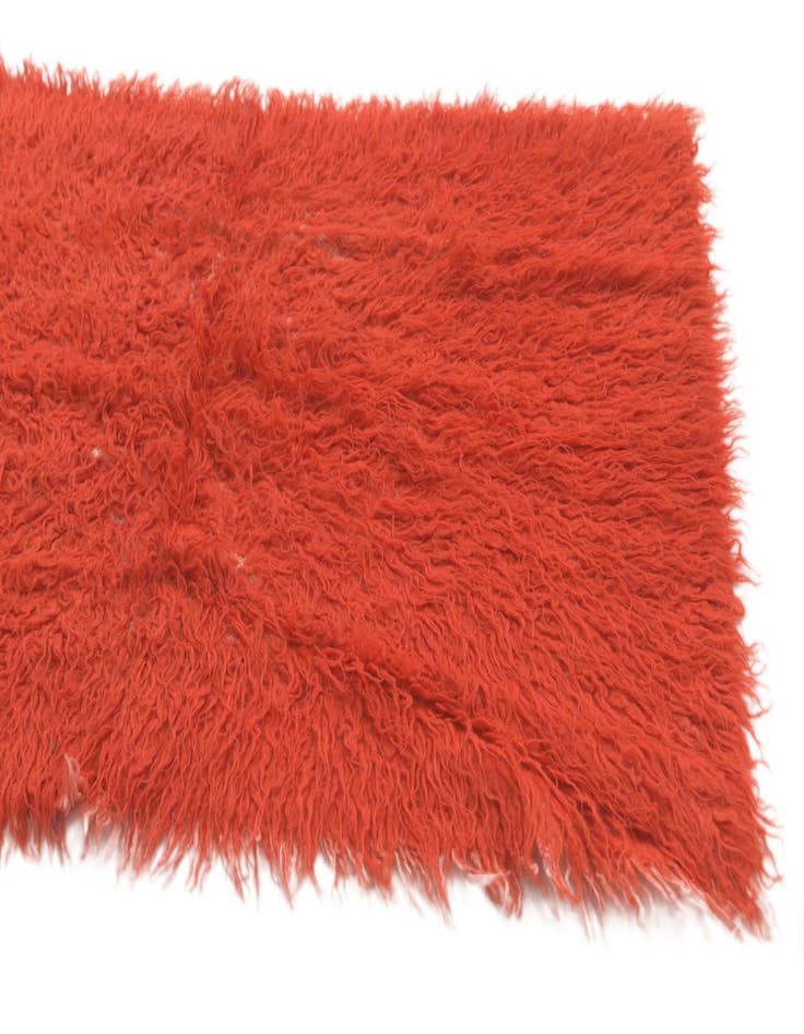 Detail image of  2' 4 x 4' 5  Hand Knotted Moroccan Wool Runner Rug