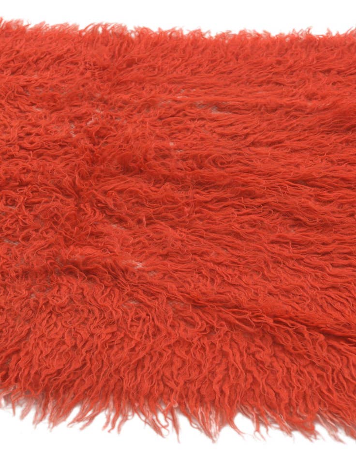 Detail image of  2' 4 x 4' 5  Hand Knotted Moroccan Wool Runner Rug