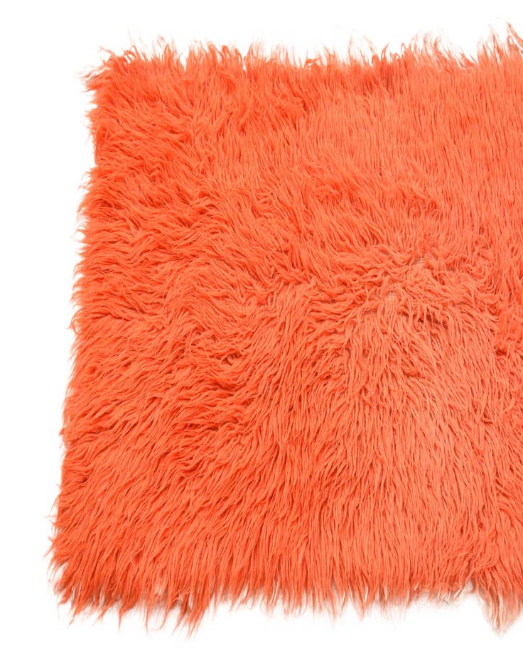 Detail image of  2' 4 x 4' 9  Hand Knotted Moroccan Wool Runner Rug